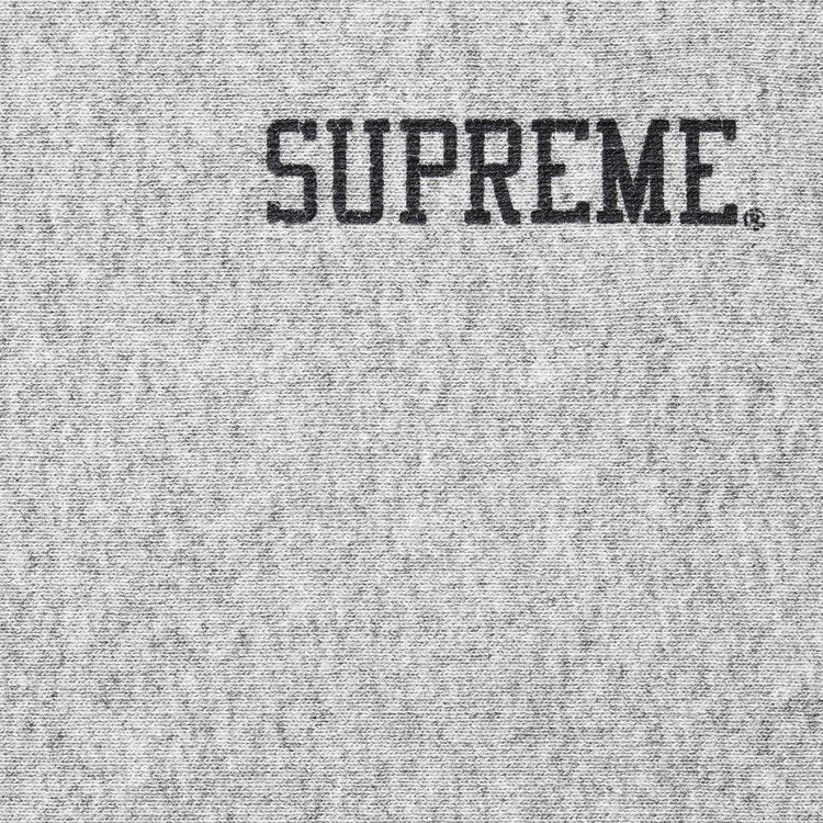 Supreme Washed Crewneck 'Heather Grey'