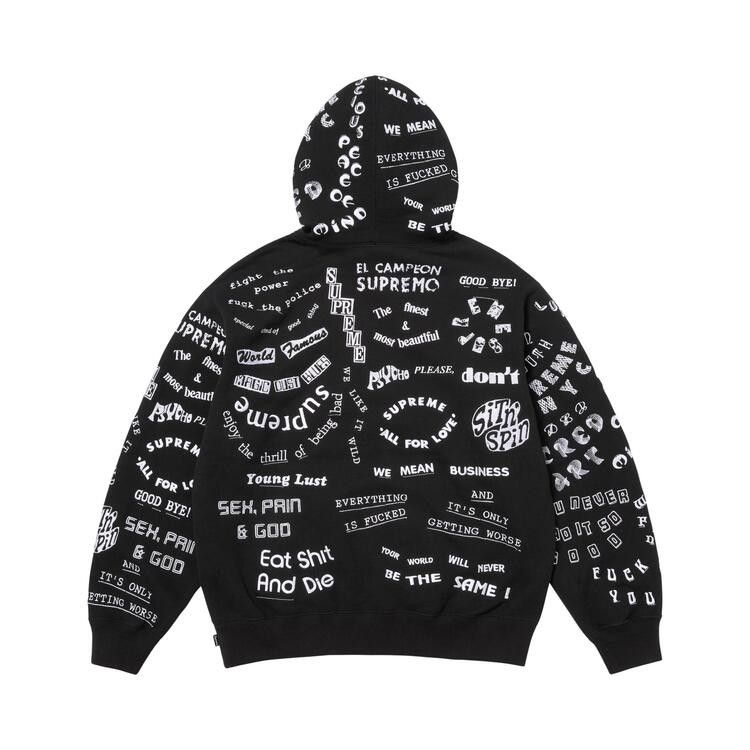 Supreme Too Deadly Hooded Sweatshirt 'Black'