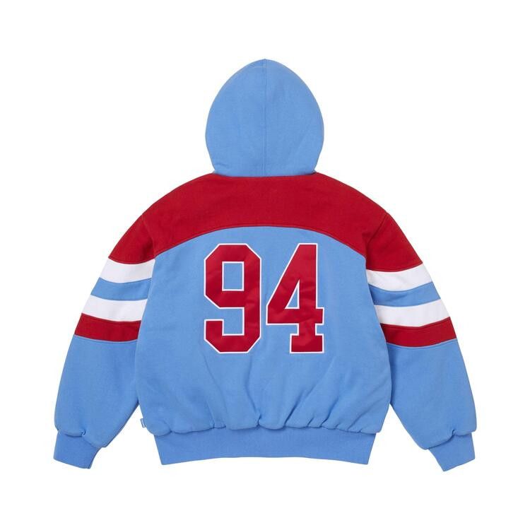 Supreme Filled Zip Up Hooded Sweatshirt 'Light Blue'