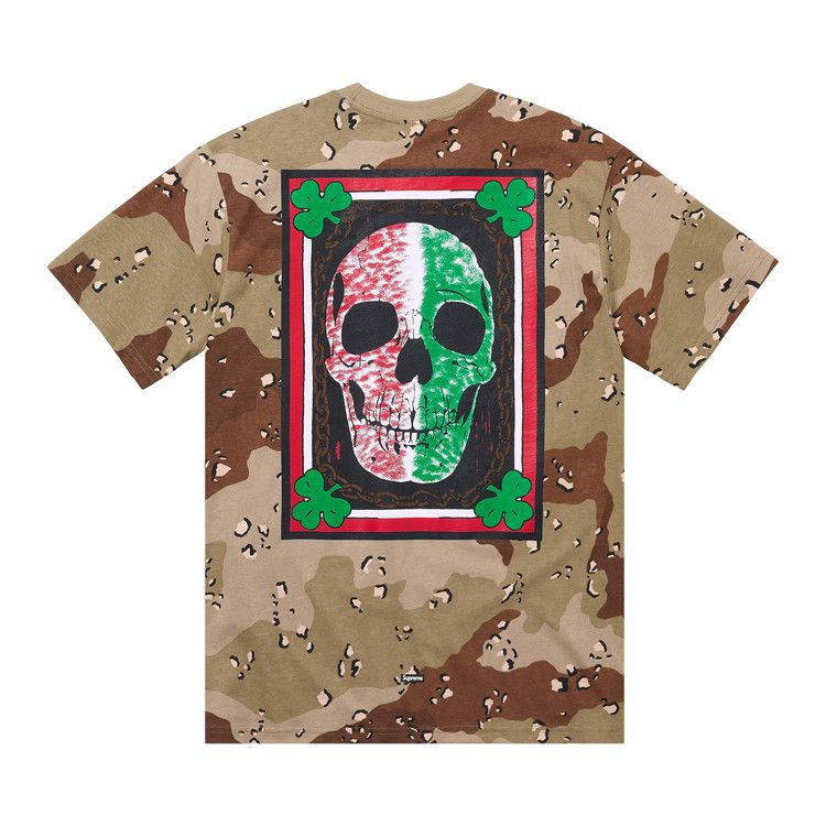 Supreme x Mike Kelley Banner Tee 'Chocolate Chip Camo'