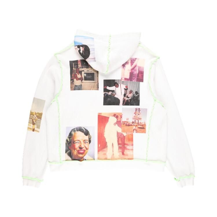 *Better With Age Ricky Waffle Zip-Up Hoodie 'White'