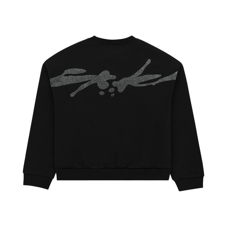 Sp5der Rhinestone Tm Crewneck 'Black'