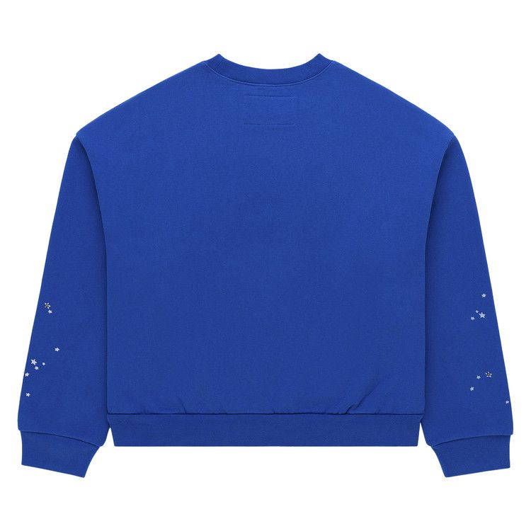 Sp5der Varsity Web Crewneck 'Blue'