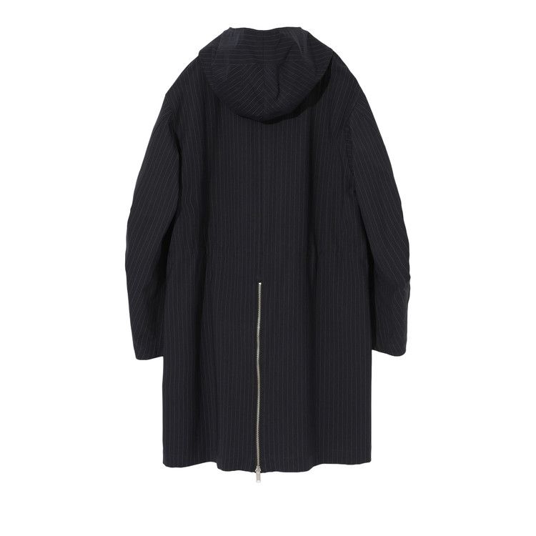Undercover Hooded Drawstring Long Coat 'Navy'