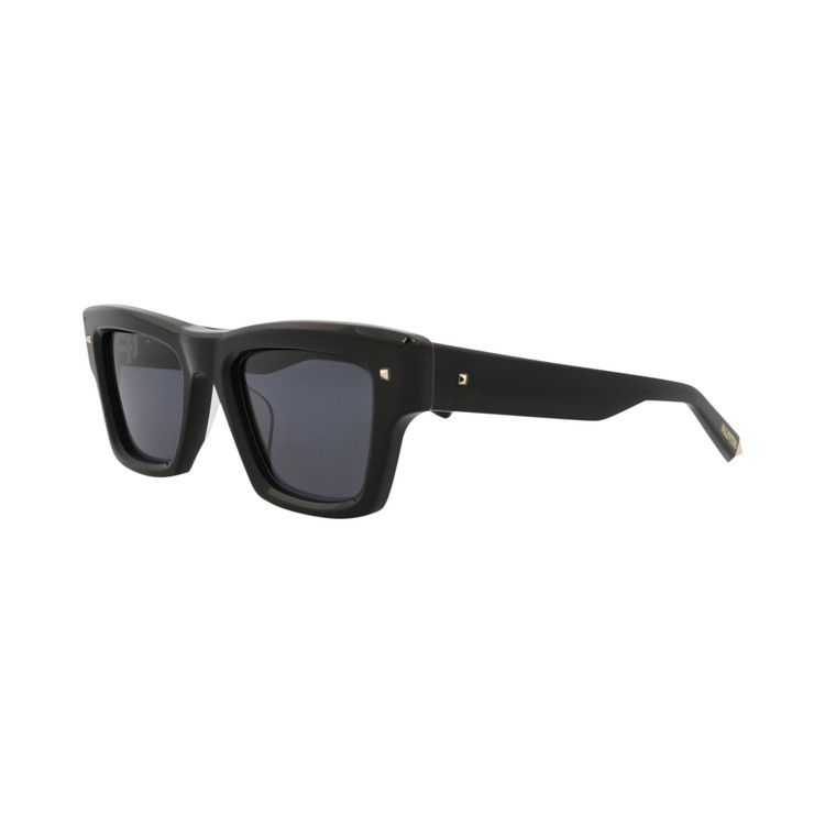 Valentino Square-Frame Acetate Sunglasses 'Black/Grey'