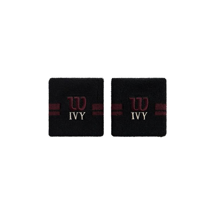Kith Ivy For Wilson Terry Stripe Wristbands 'Black'