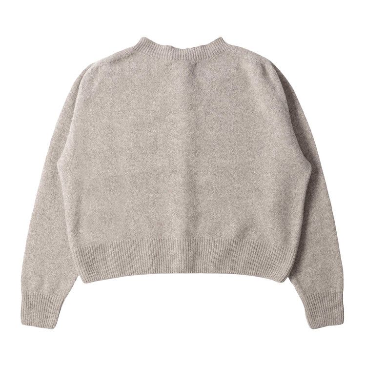 Margaret Howell Small Crew Neck Cardigan 'Natural'