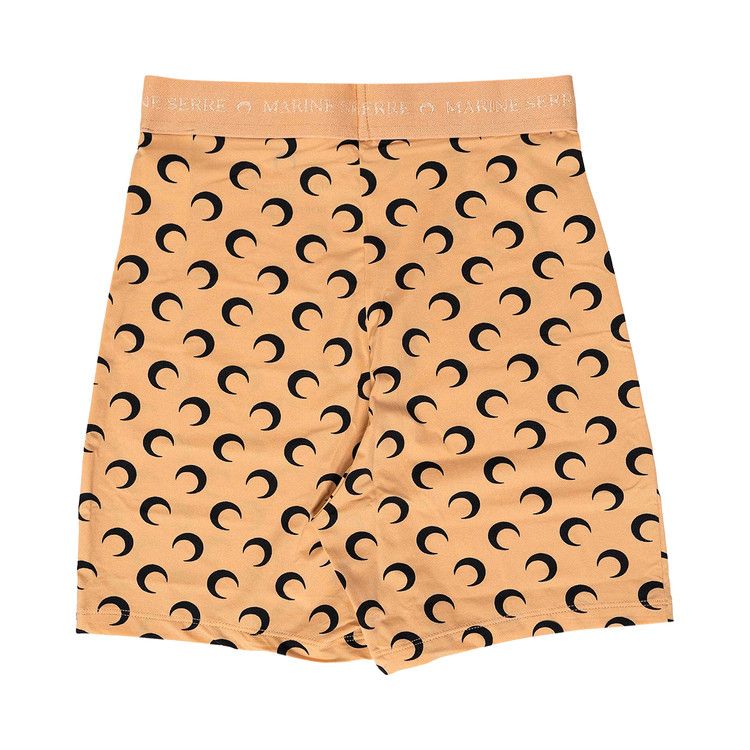 Marine Serre Regenerated All Over Moon Jersey Cyclist Shorts 'Beige'