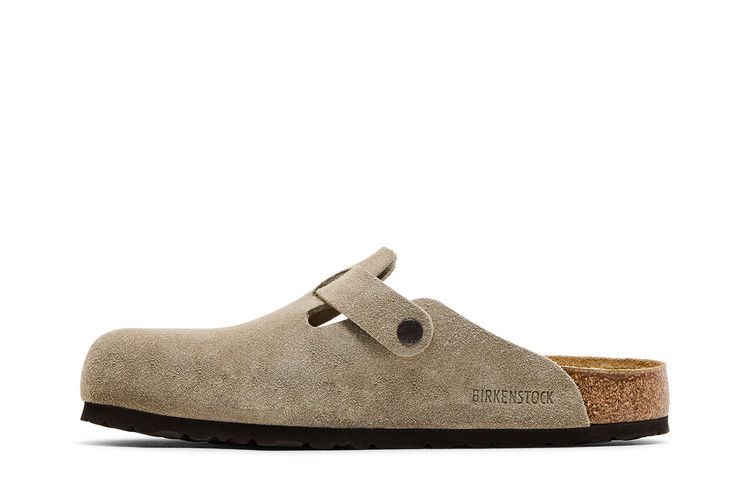 Birkenstock Boston Suede Leather 'Taupe'