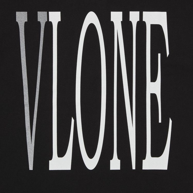 Vlone Staple T-Shirt 'Black/White/Silver'