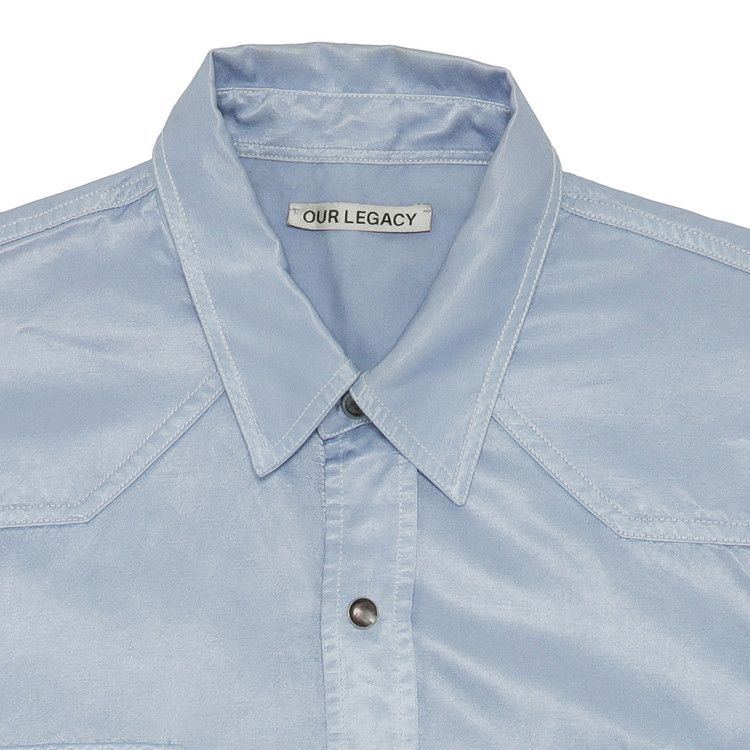 Our Legacy Satin Shirt 'Blue'