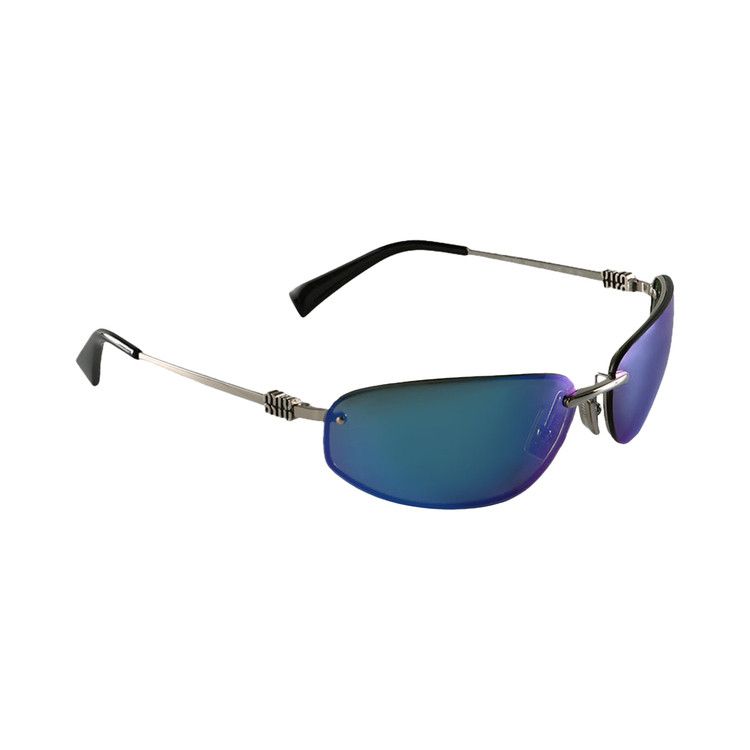 Miu Miu Nocturne Sunglasses 'Mirrored Cyan'