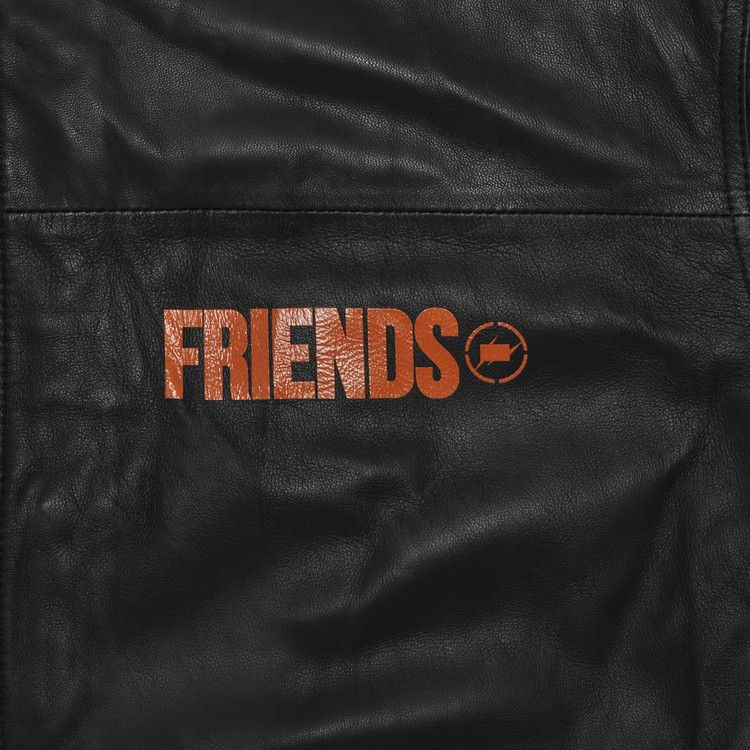 Vlone x Fragment Design Leather Fish Tail Jacket 'Black'