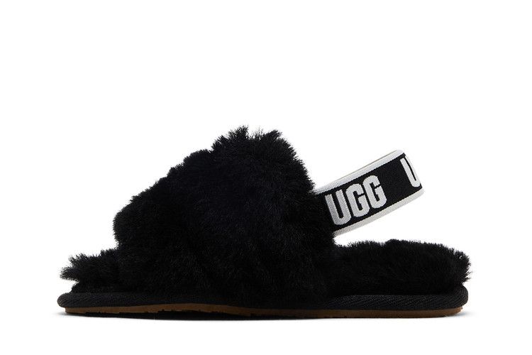 UGG Fluff Yeah Slide Toddler 'Black'