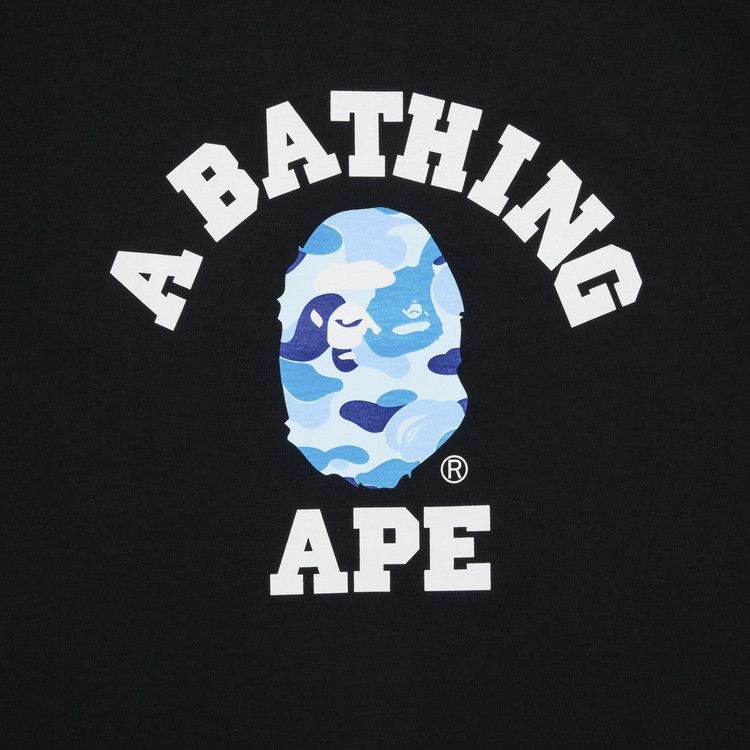 BAPE ABC Camo College Tee 'Black Blue'