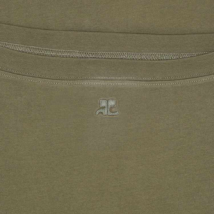Courrèges Boat Neck Body Mini Dress 'Camouflage'
