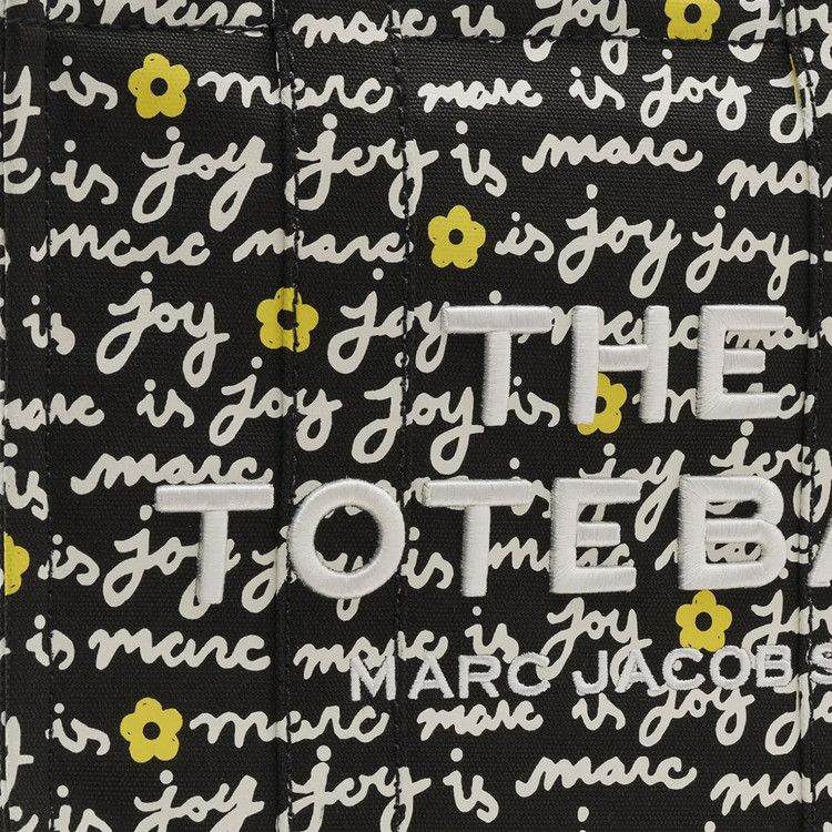 Marc Jacobs The Medium Marc Is Joy Canvas Tote Bag 'Black'