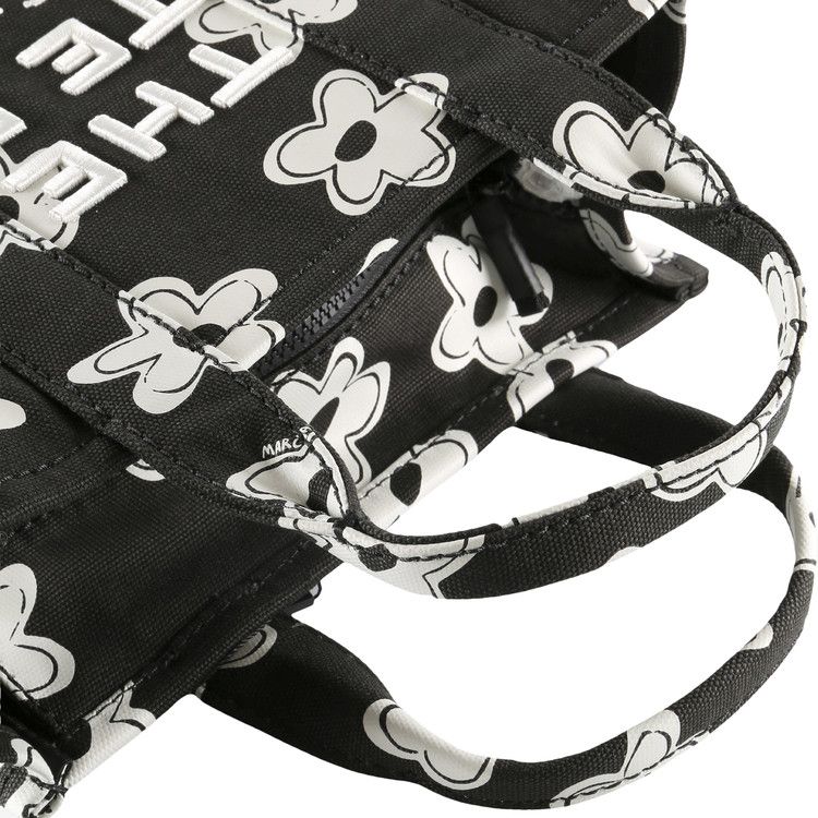 Marc Jacobs The Small Daisy Canvas Tote Bag 'Black/White'