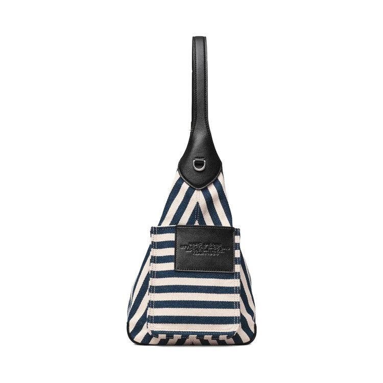 Marc Jacobs Stripe Canvas Belted Sack Bag 'Blue Sea'