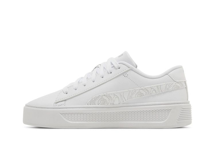 Puma Wmns Smash Platform v3 'White Silver Rose'