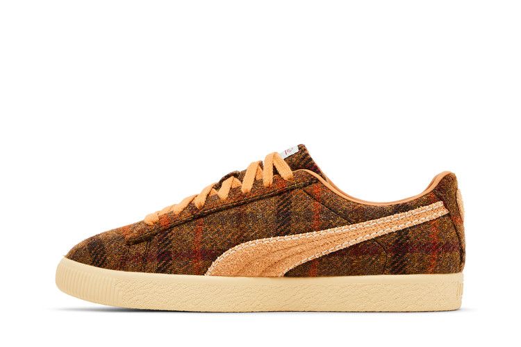 Puma Clyde 'Harris Tweed Pack - Caramel Latte'