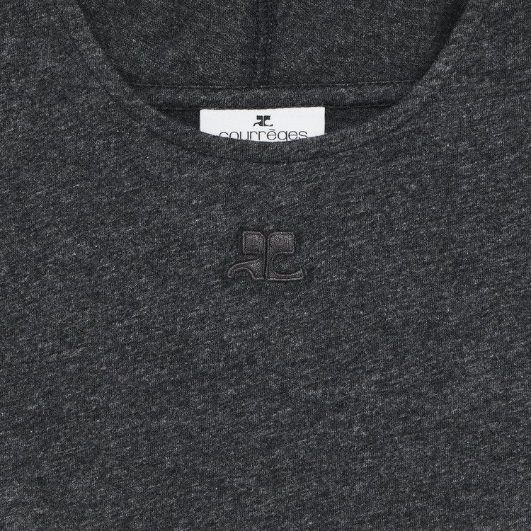 Courrèges Hooded T-Shirt 'Dark Heather Grey'
