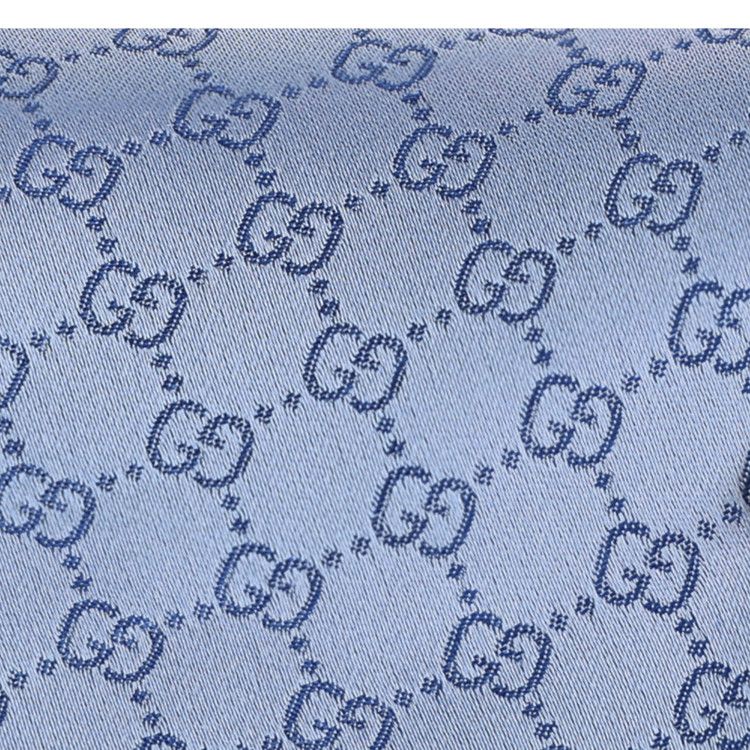 Gucci GG Supreme Silk Tie 'Light Blue'