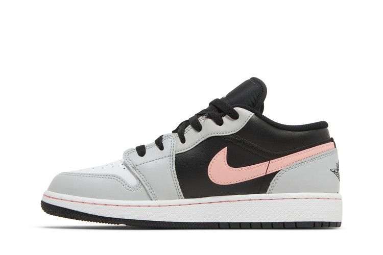 Air Jordan 1 Low GS 'Grey Fog Bleached Coral'