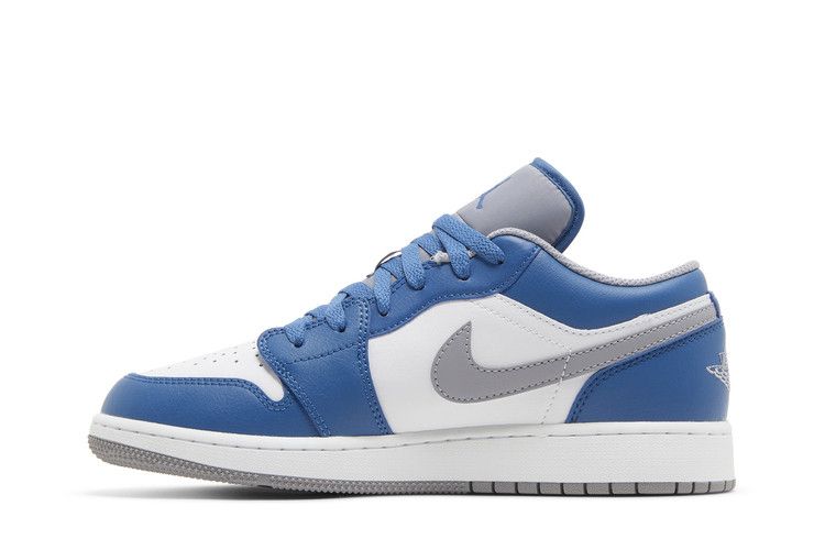 Air Jordan 1 Low GS 'True Blue Cement'