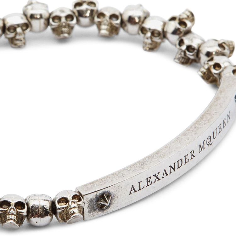 Alexander McQueen Skull Bracelet 'Antique Silver'