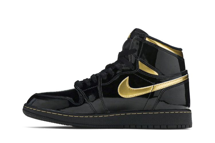 Air Jordan 1 Retro High OG GS 'Black Metallic Gold'