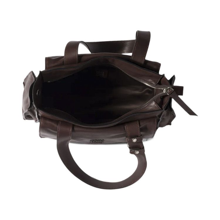 Miu Miu Utilitaire Nappa Leather Shopping Bag 'Sienna'