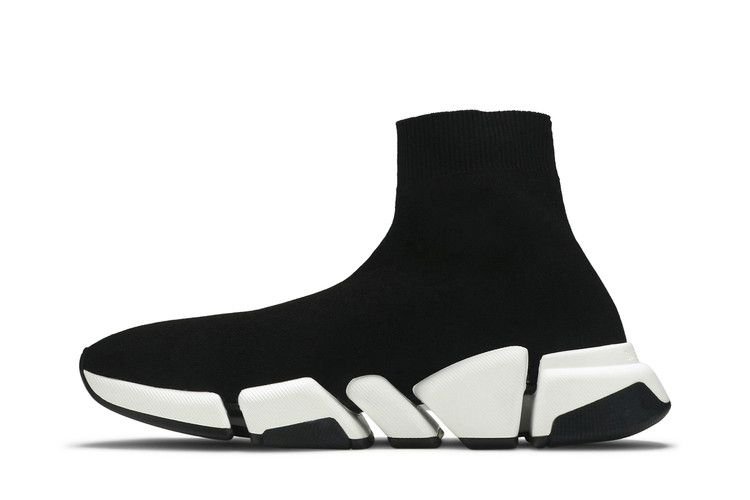Balenciaga Speed 2 Trainer Knit 'Black White'