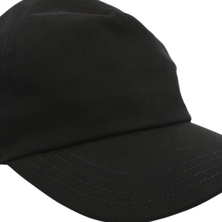 Alexander McQueen Oversized Embroidered Baseball Cap 'Black Ivory'