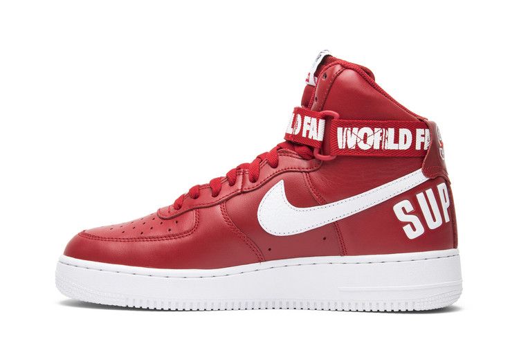 Supreme x Nike Air Force 1 High SP 'Red'