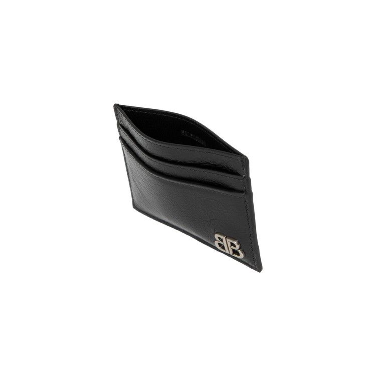 Balenciaga Logo Plaque Card Holder 'Black'