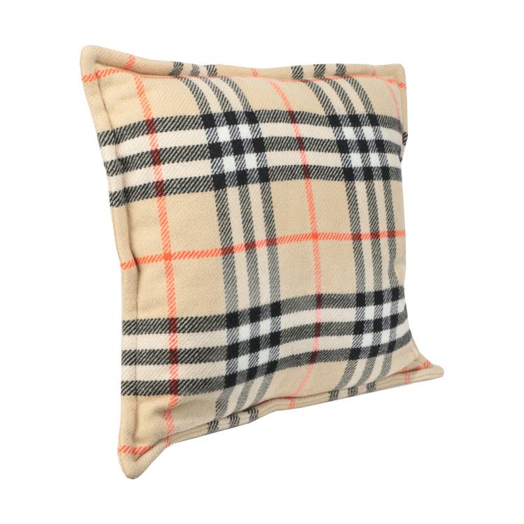 Burberry Large Vintage Check Throw Pillow 'Sand'