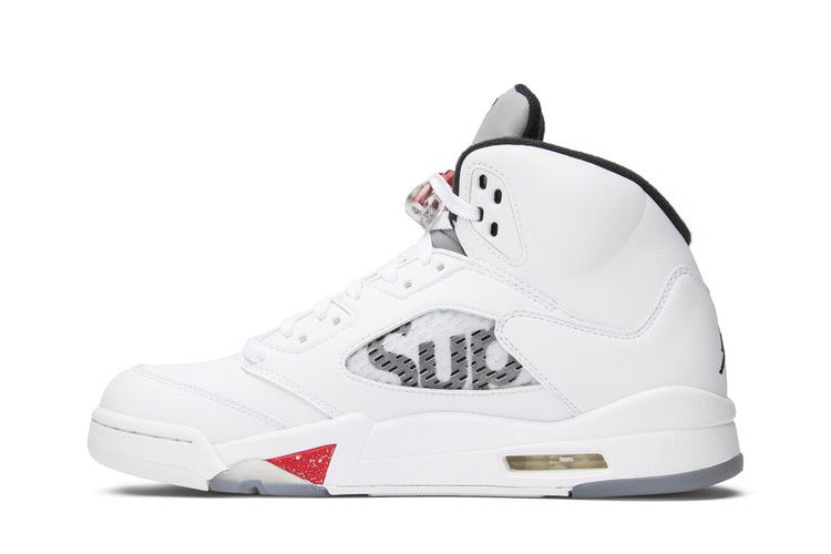 Supreme x Air Jordan 5 Retro 'White'