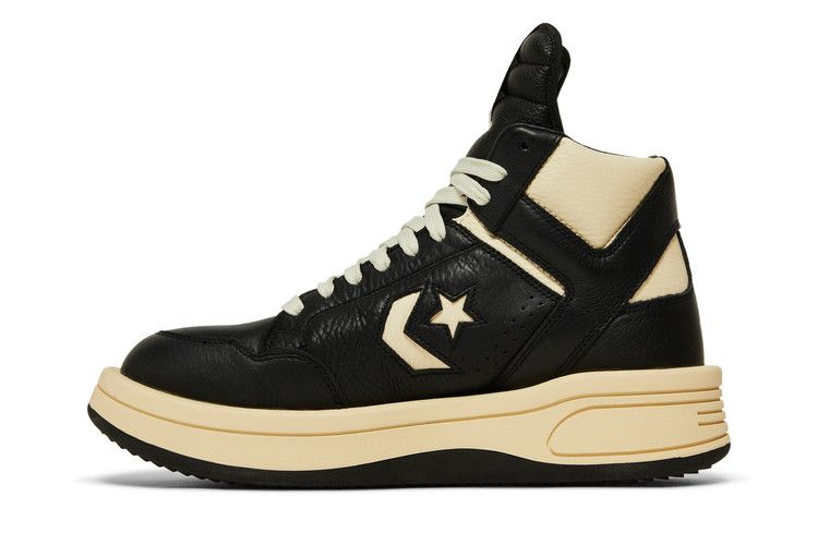 Rick Owens x Converse DRKSHDW TURBOWPN Mid 'Black Cloud Cream'