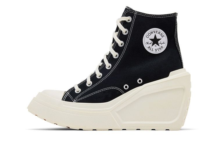 Converse Wmns Chuck 70 De Luxe Wedge 'Black Egret'