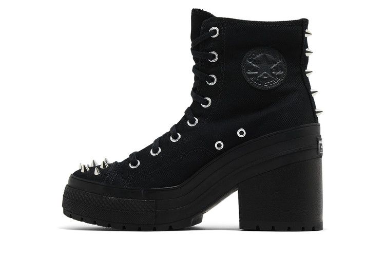 Converse Wmns Chuck 70 De Luxe Heel Platform High 'Studded - Black'