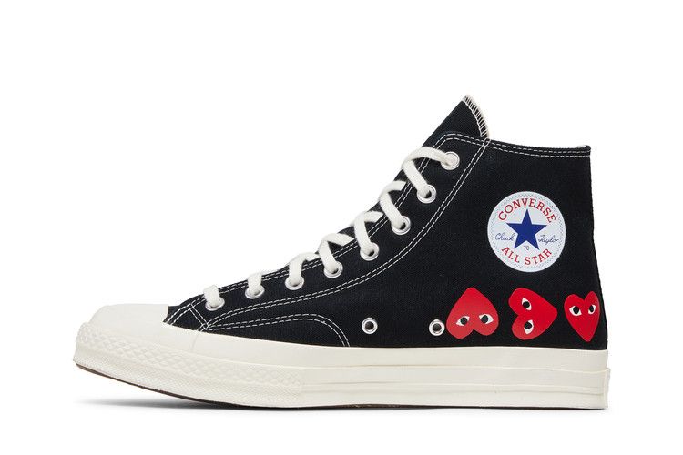 Comme des Garçons PLAY x Converse Chuck 70 High 'Multi Heart - Black'