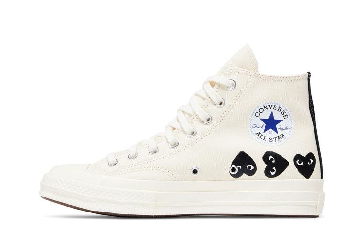 Comme des Garçons PLAY x Converse Chuck 70 High 'Multi Heart - Milk Black'
