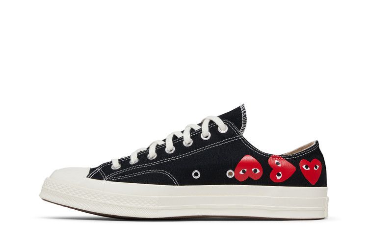 Comme des Garçons PLAY x Converse Chuck 70 Low 'Multi Heart - Black'