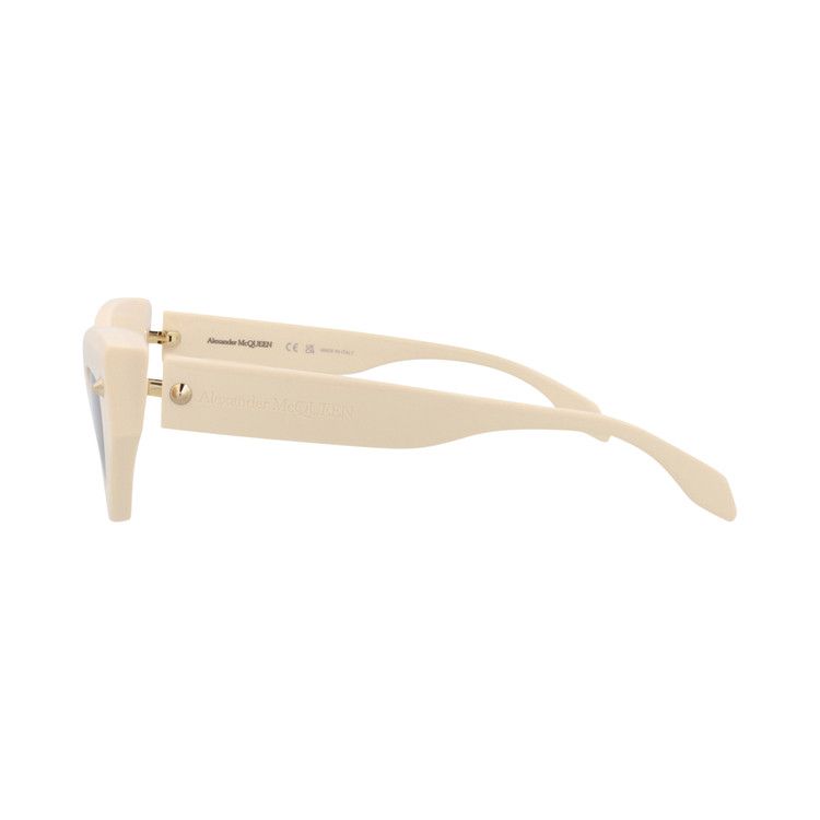 Alexander McQueen Cat Eye Sunglasses 'Ivory/Grey'