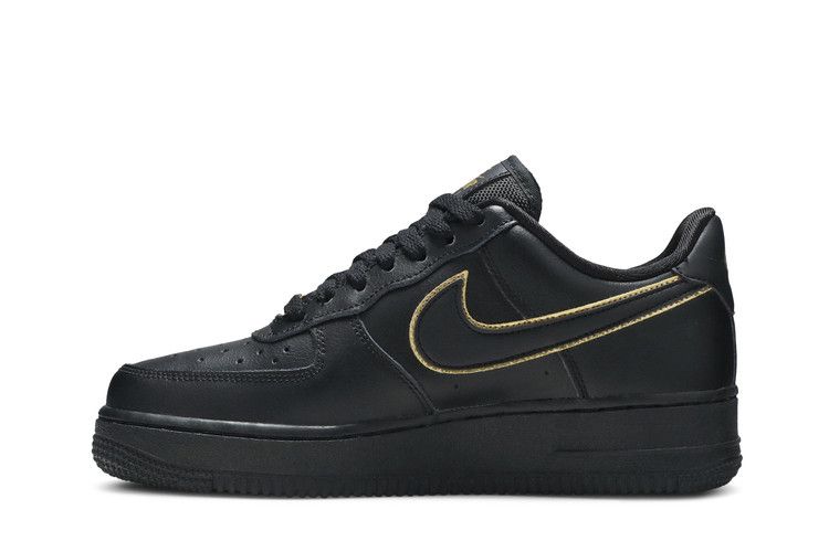 Nike Wmns Air Force 1 Low '07 Essential 'Black Gold Swoosh'