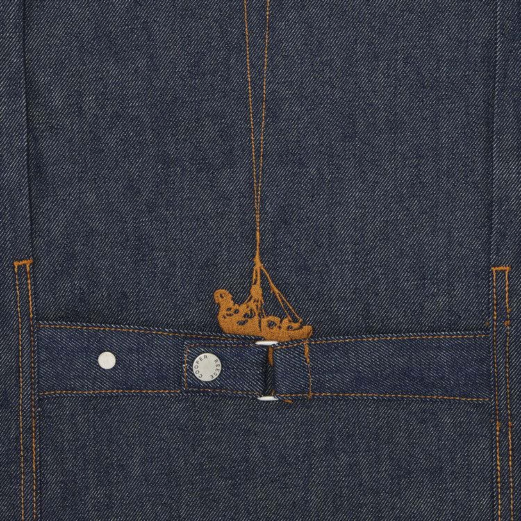 Reese Cooper Smokejumper Embroidered Raw Denim Jacket 'Multicolor'