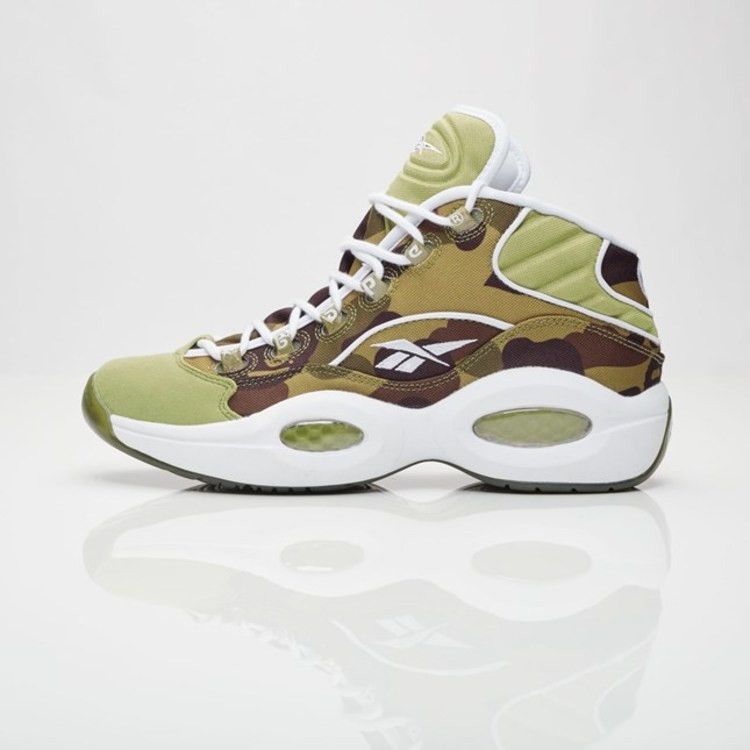 A Bathing Ape x Mita Sneakers x Reebok Question Mid '1st Camo'