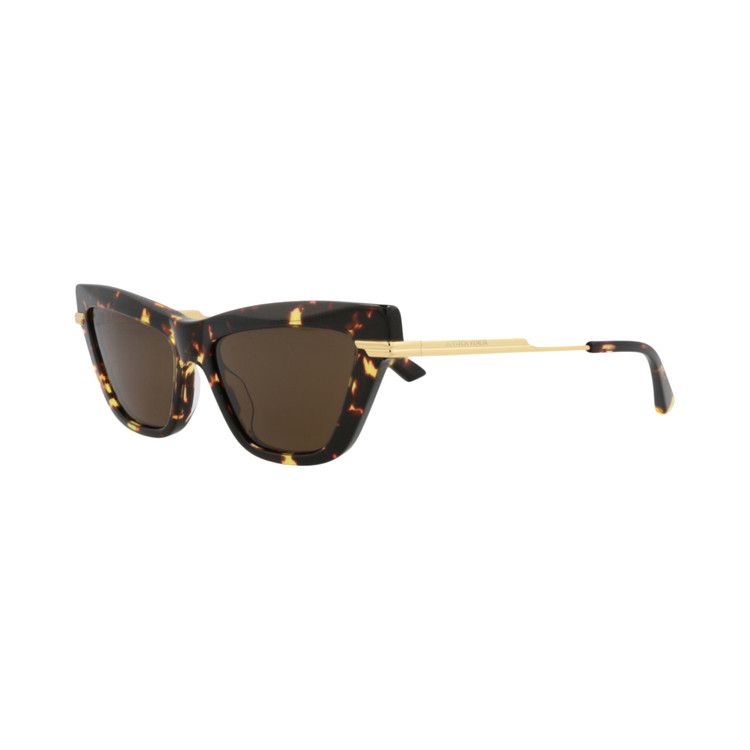 Bottega Veneta Cat Eye Sunglasses 'Havana/Gold/Brown'