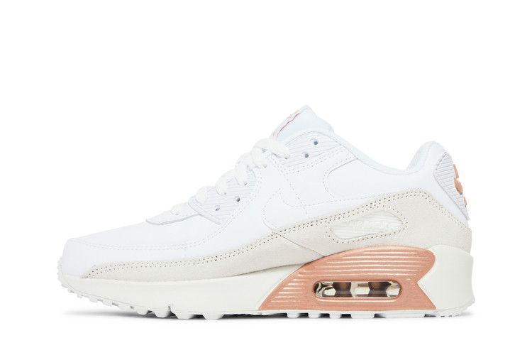 Nike Air Max 90 Leather GS 'White Metallic Red Bronze'